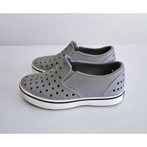 Native Jefferson Shoes Kids Toddler C9 Pigeon Grey Slip On Waterproof Washable